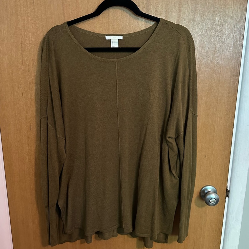 H&M Women's Brown Long Sleeve Top